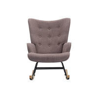 SCHAUKELSTUHL - 1 Person - Stoff - Taupe - - Taupe, Textil (86/91/68cm) - Vente-Unique