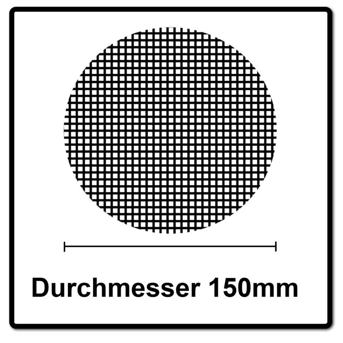 MIRKA ABRANET Schleifscheiben Grip 150mm P320 50 Stk. ( 5424105032 ) - Multicolor, Metall (16/220/9.5cm) - Mirka