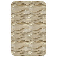 WC PŘEDLOŽKA Vlny - vzor - zlaté 50x80 cm - barva mosazi, textil/plast (50/1cm) - OnlyWow