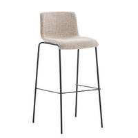 BARHOCKER Stoff Creme - Creme/Schwarz, Textil/Metall (43/100/48cm) - CLP