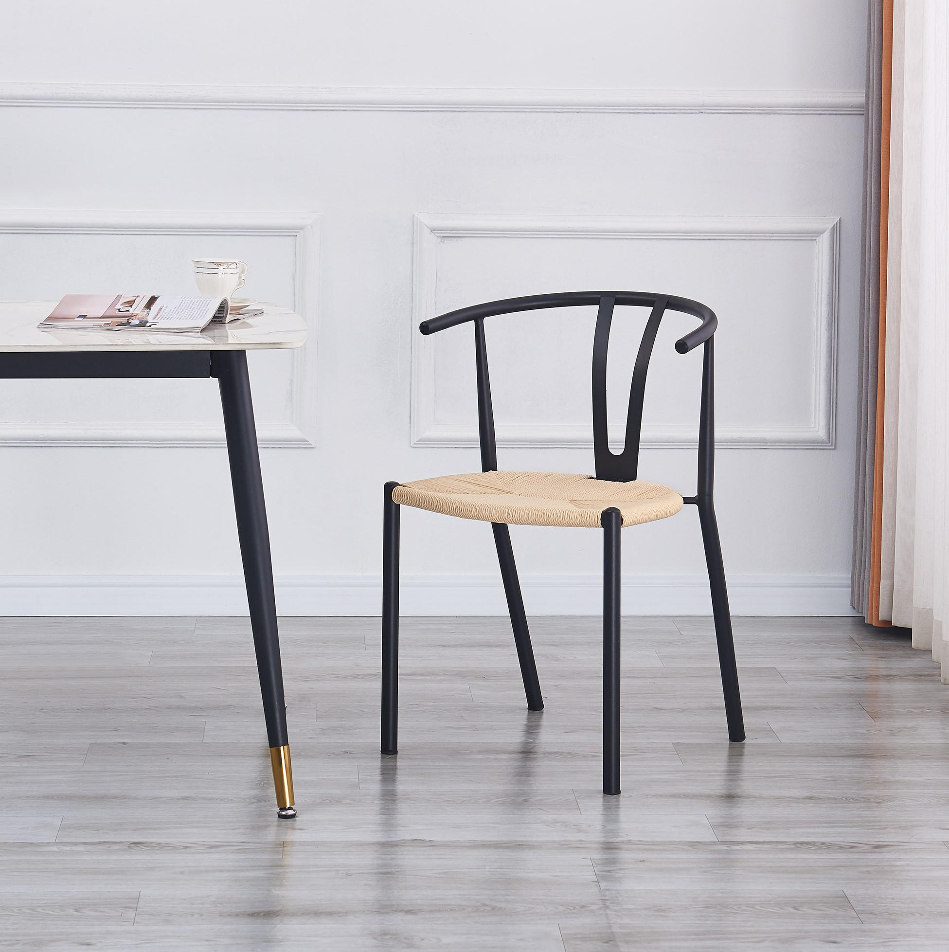 STUHL 2er-Set Kunstleder Schwarz - Schwarz, Textil (50.5/78.5/57cm) - Nordlys