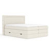 BOXSPRINGBETT Rosabel Creme 180/200 cm mit Matratze und Topper - Creme/Schwarz, Holz/Holzwerkstoff (180/200cm) - Maison de Reve