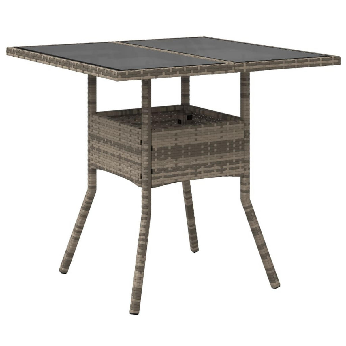 GARTENTISCH Tischwald 80/75/80 cm - Grau, Naturmaterialien (80/80/75cm) - ZMH