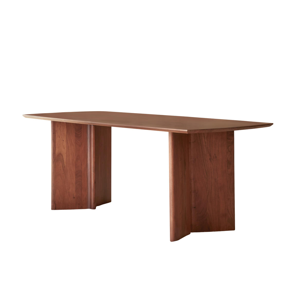 TISCH Suzanne Braun aus Akazie - Braun, Holz (90/200/75cm) - Tikamoon