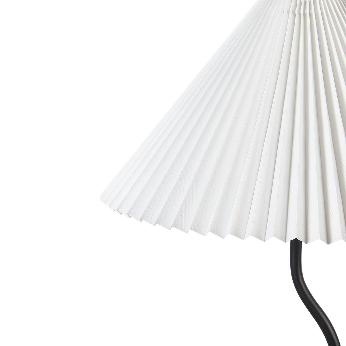 STEHLAMPE Weiß/Schwarz Jikawo - Schwarz/Weiß, Metall (25/25/161cm) - Beliani