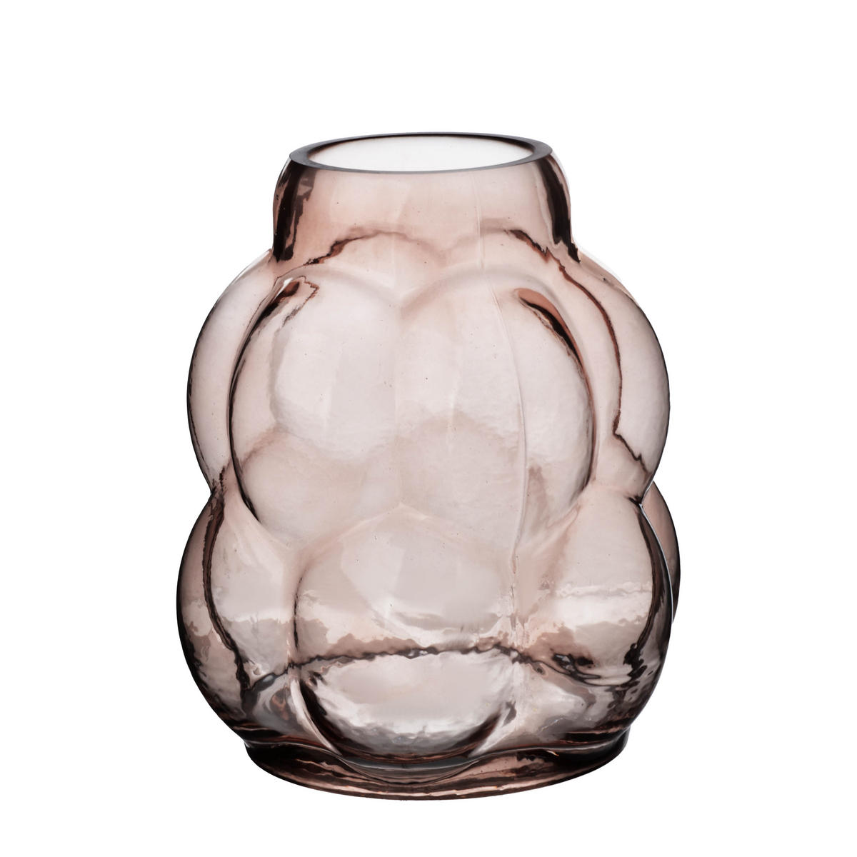 VASE Serenite Beige 18/18/22.5 cm Glas - Beige, Glas (22.5cm) - Mondex