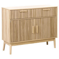 SIDEBOARD se 2 dveřmi Světle hnědý Lynwood - hnědá, kompozitní dřevo (100/80/35cm) - Beliani
