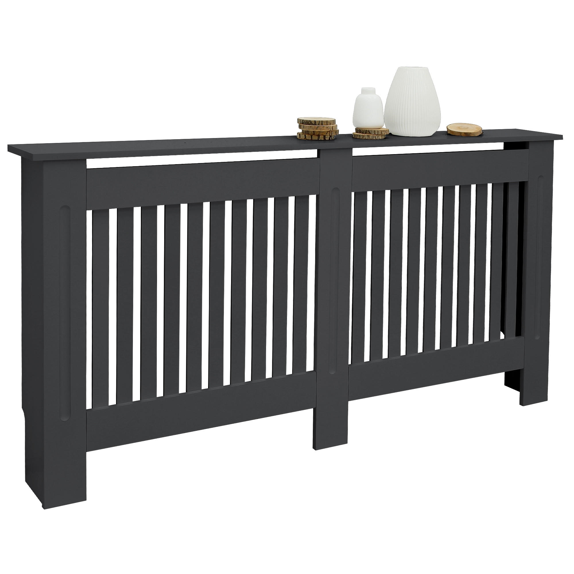 ML-DESIGN KRYT RADIÁTORU ve venkovském stylu 152 x 19 x 82 cm antracit