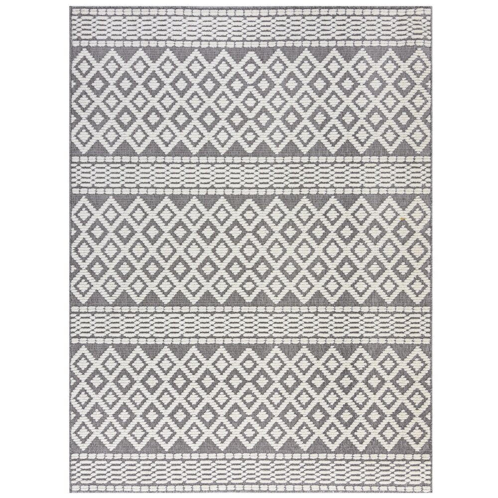 TEPPICH maschinenwaschbar Streifen-Design BECK, Grau 160x240 cm - Grau, Textil (160/240cm) - KADIMA DESIGN