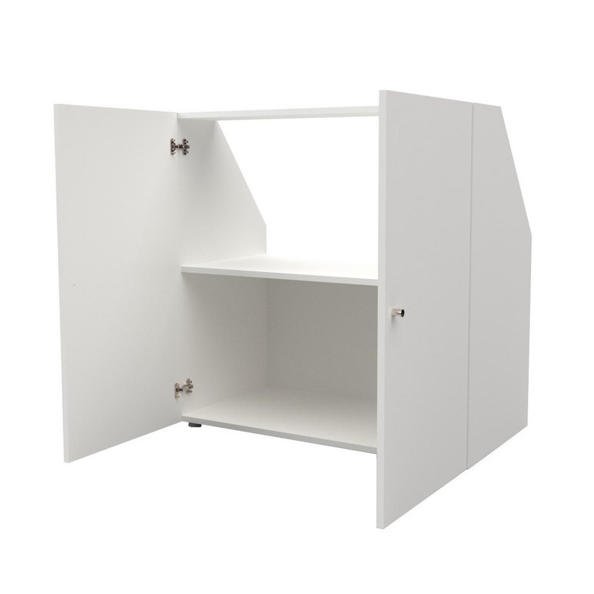 DACHSCHRÄGENSCHRANK CALI/ 100/100/51.8 cm - Weiß - Weiß, Holzwerkstoff (51.8/100/100cm) - Weber Industries