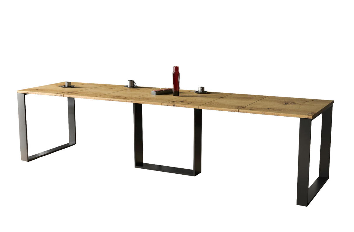 ESSTISCH Borys ausziehbar bis 330 cm - Eiche Artisan, Holzwerkstoff (130/80/76cm) - Endo-Moebel