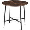 ESSTISCH Ennis,80 x 76 cm,Industrial Holz dunkel, rustikal - Rostfarben, Holz (80/80/76cm) - tectake