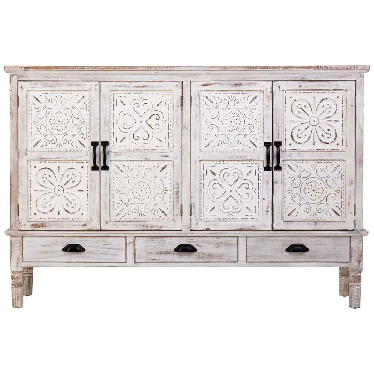 ANRICHTE 150x36x100 cm - Weiß, Holz (150/100/36cm) - Wanderlust