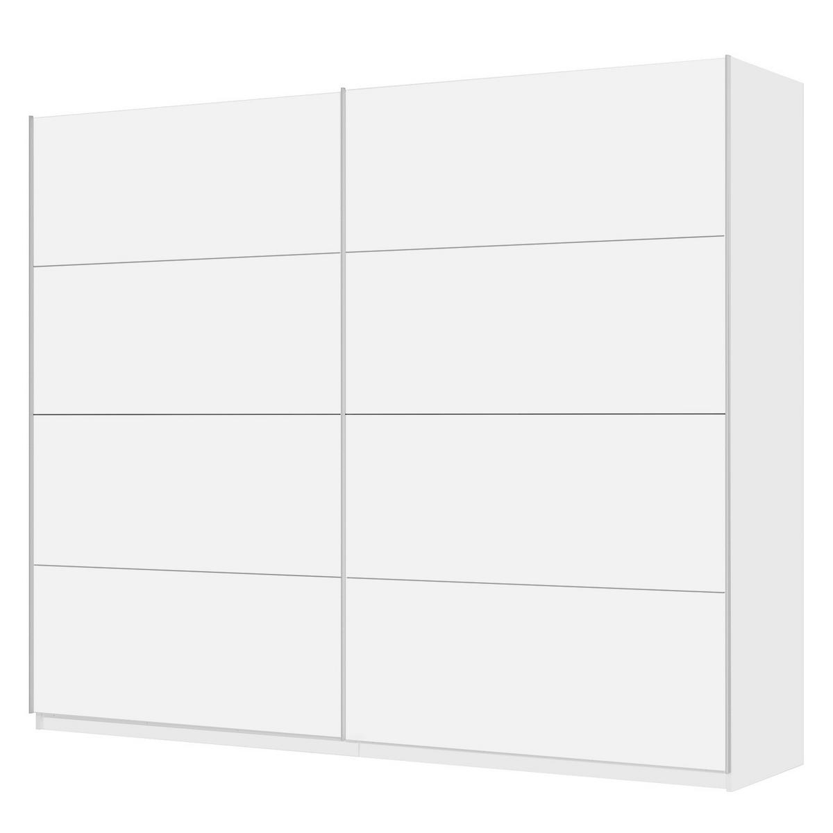 SCHWEBETÜRENSCHRANK - Weiß, Holzwerkstoff (270/222/68cm) - home24