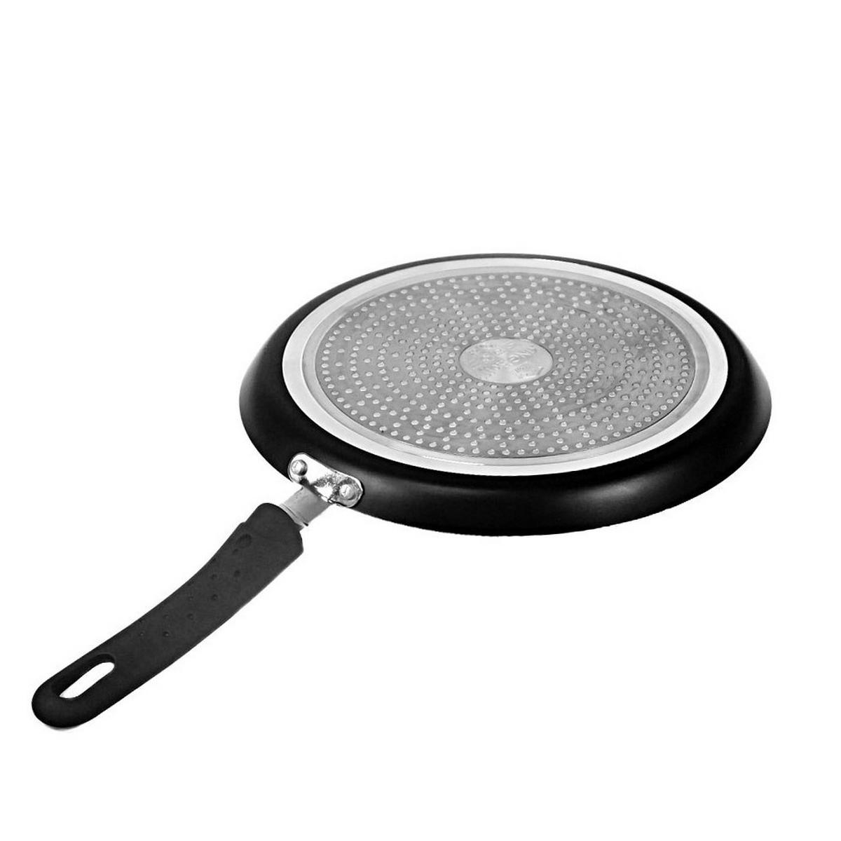 CRÊPEPFANNE Schwarz 25/25/2 cm KH3930 - Schwarz, Metall (25cm) - Kinghoff 