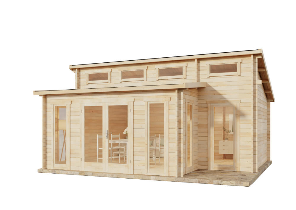 Alpholz Gartenhaus Natur 590x314x540 cm