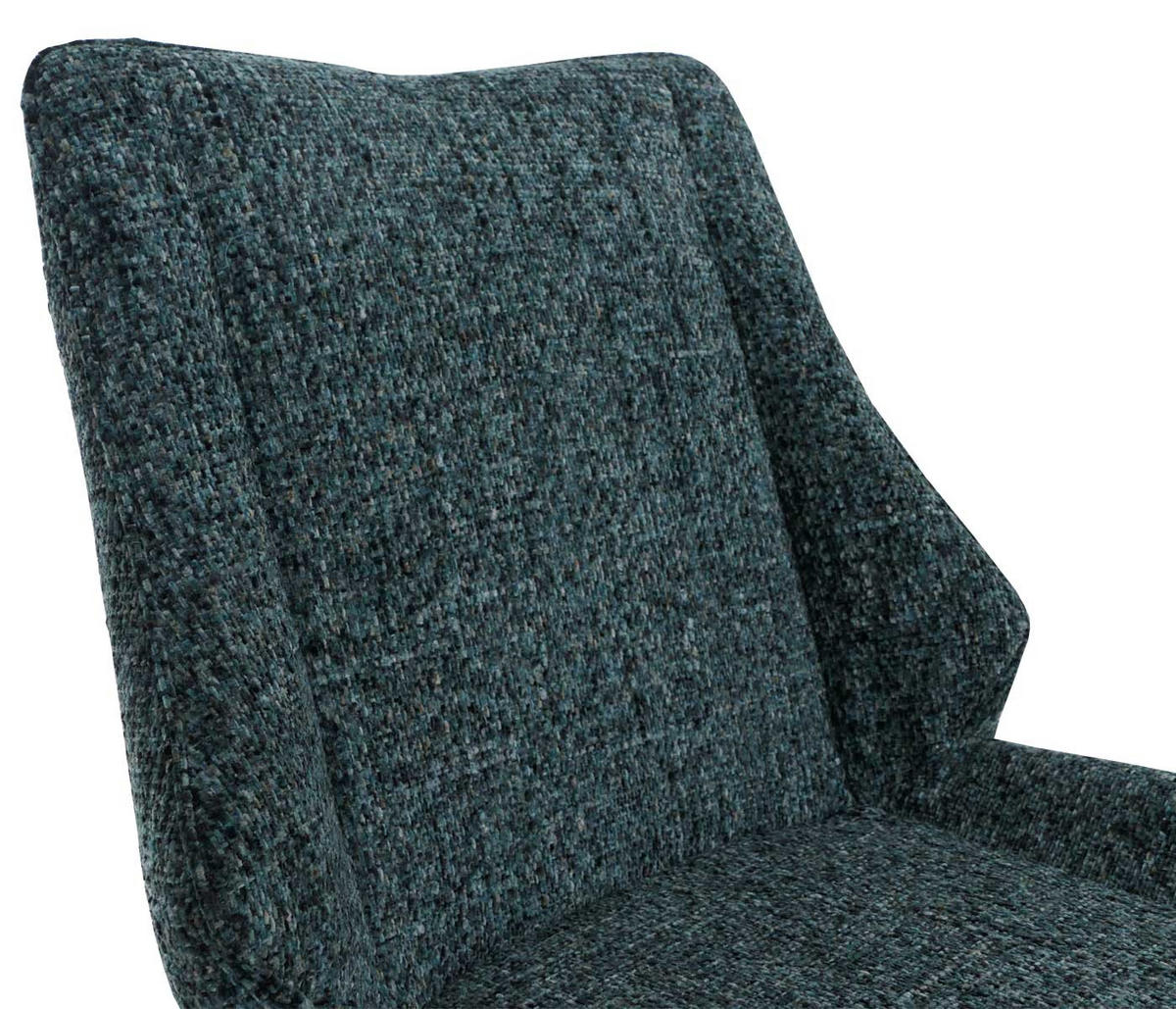ESSZIMMERSTUHL Schwarz, Grün 2er-Set - Dunkelgrün/Schwarz, Textil (55/88/63cm) - MCW