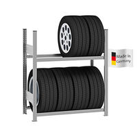 REIFENREGAL TIRE PRO 115x100x43cm - Silberfarben, Metall (100/115/43cm) - PROREGAL
