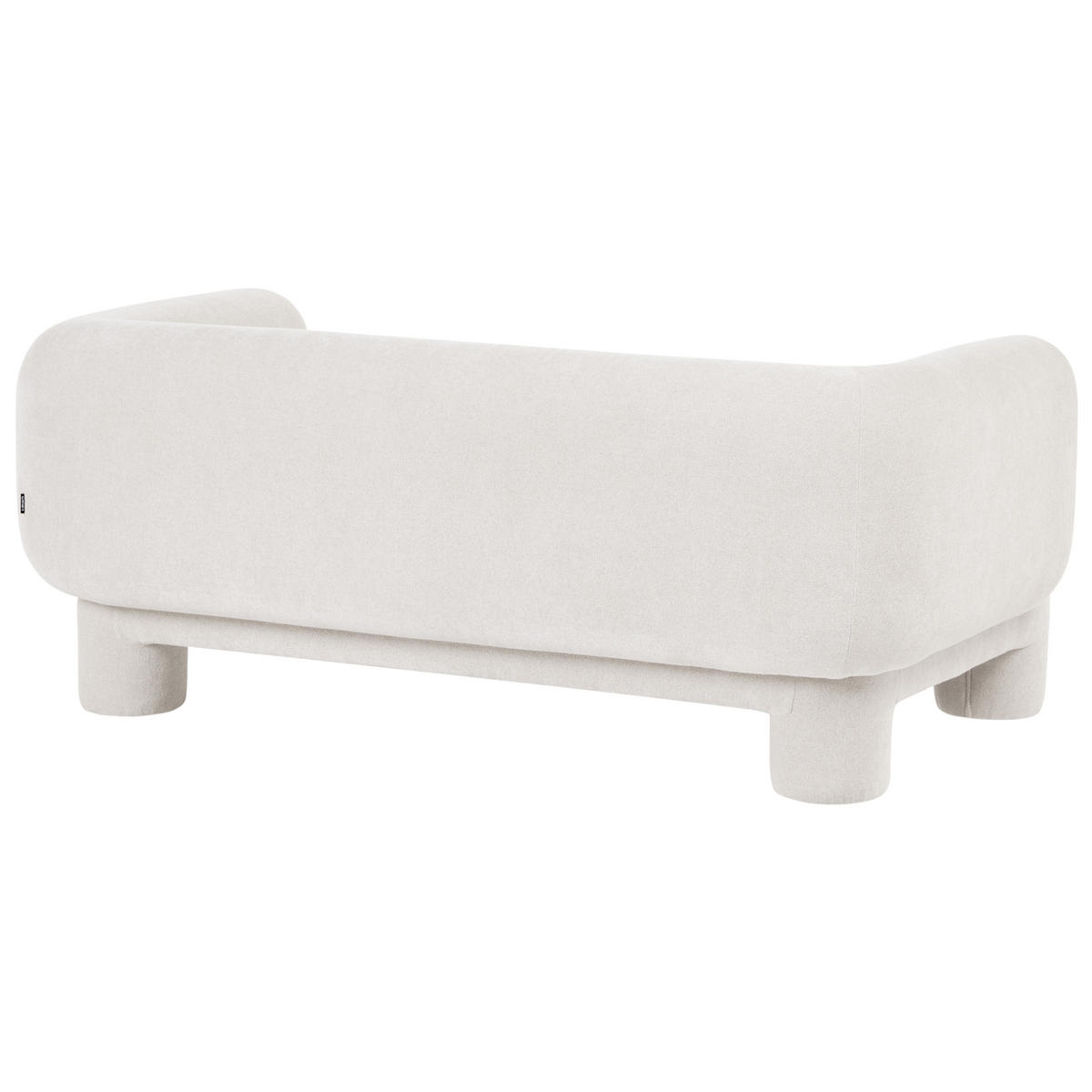 POHOVKA 3-místná Látka Bílá Hogbo - bílá, textil (180/73/93cm) - Beliani