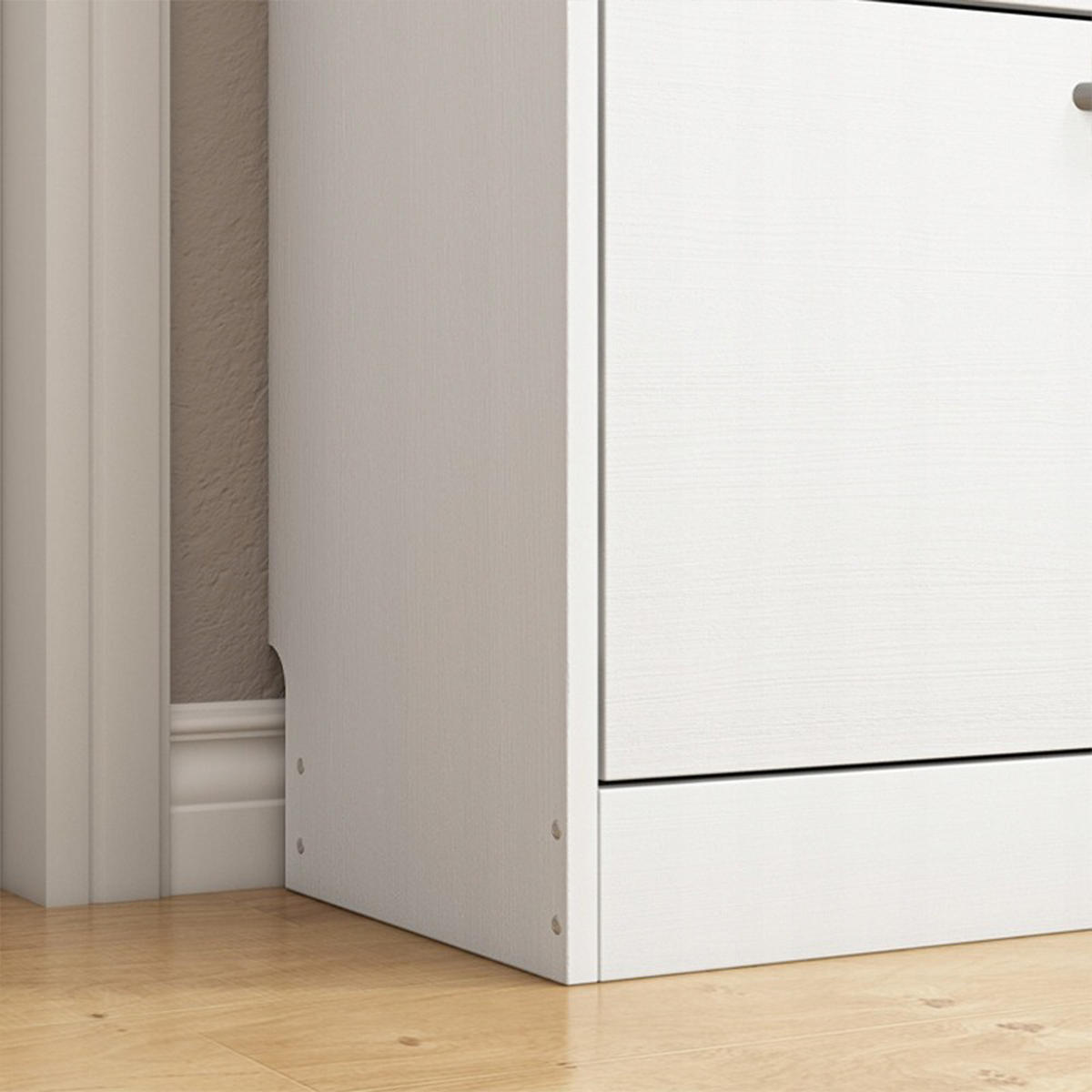 SCHUHKASTEN, weiß 110/60/30 cm - Weiß, Holzwerkstoff (60/110/30cm)