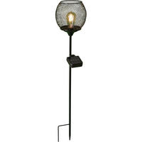 LED-SOLAR-GARTENSTÄBE - automatische Beleuchtung für stimmungsvolles Licht im Außenbereich, wetterbeständig - Weiß, Kunststoff (15/15/80cm) - Northpoint