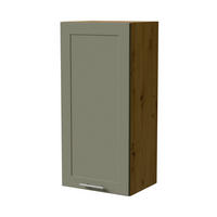 HÄNGESCHRANK Oslo W4/45 Eiche Artisan / Reed Green Matt 45 / 32,5 / 96cm - Eiche Artisan/Grün, Holz/Holzwerkstoff (45/96/32.5cm) - Feldmann-Wohnen