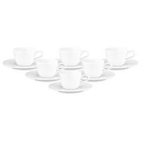 ESPRESSOTASSEN MIT UNTERTASSEN Nori Home weiß 90 ml 6er Set - Weiß, Keramik (13.6/6.6/13.6cm) - Seltmann Weiden