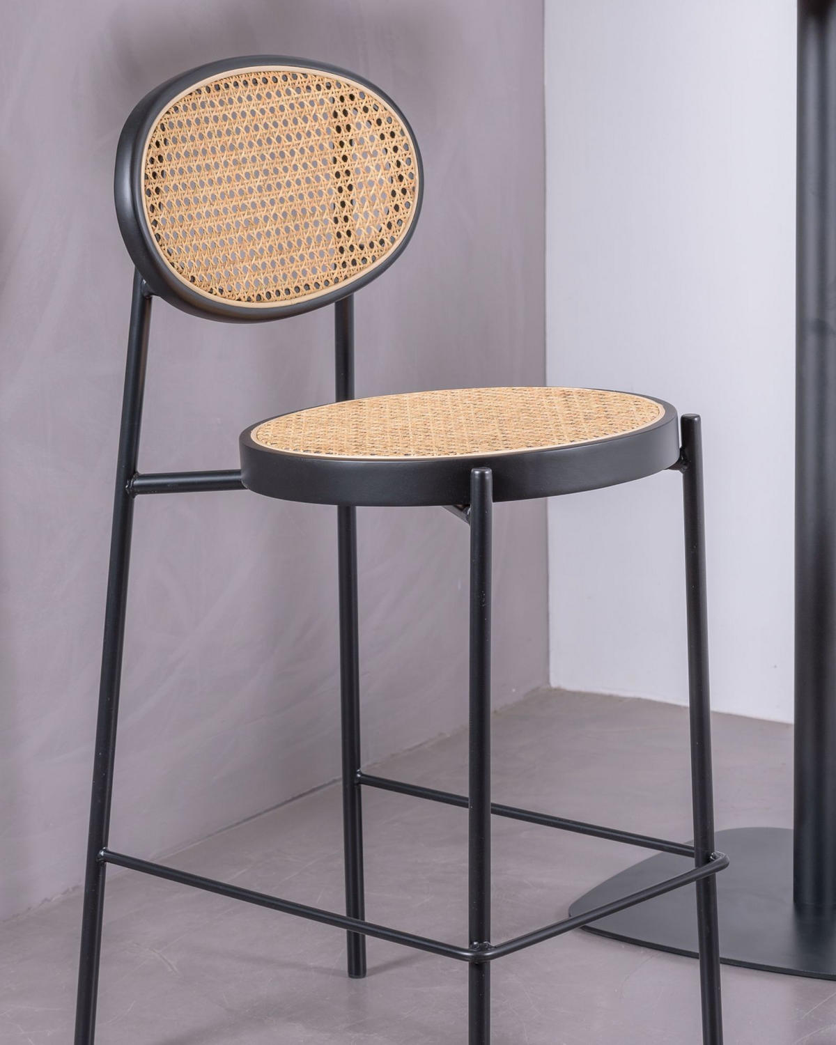 HOCKER Holz Schwarz - Schwarz, Holz (40/95/48cm) - Nest Dream