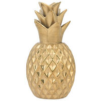 DEKOFIGUR Gold Tyana - Goldfarben, Keramik (12/23/12cm) - Beliani