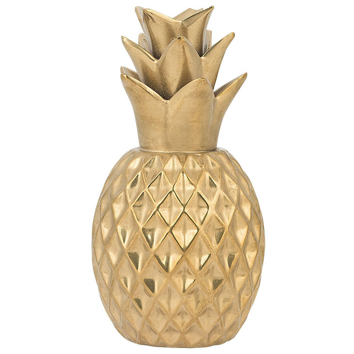 DEKOFIGUR Gold Tyana - Goldfarben, Keramik (12/23/12cm) - Beliani