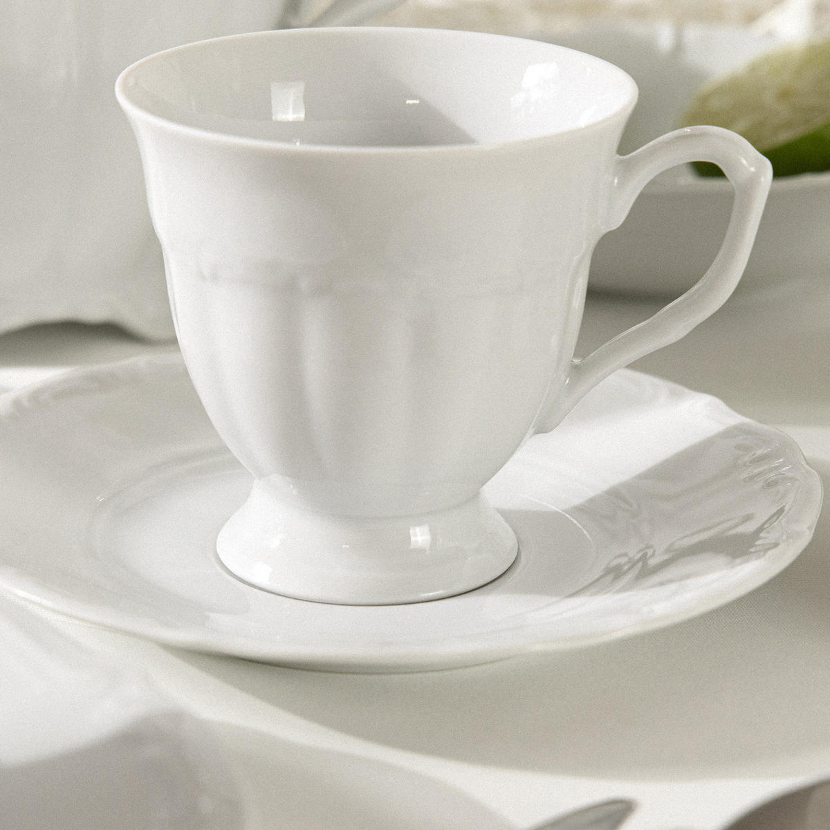 KOMBISERVICE Chodziez MARIA TERESA 30-tlg - Weiß, Keramik (25/8/25cm) - KONSIMO®