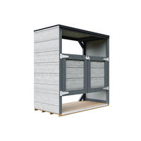 MÜLLTONNENBOX 2er 240L, Timbela M980A-TUNDRA CAVERN, Aus Wetterfest LP Smartside Holz - Graubraun, Holz (153/159/75cm) - Timbela