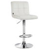 BARHOCKER Samt creme - Chromfarben/Creme, Textil/Metall (46/94/47cm) - CLP