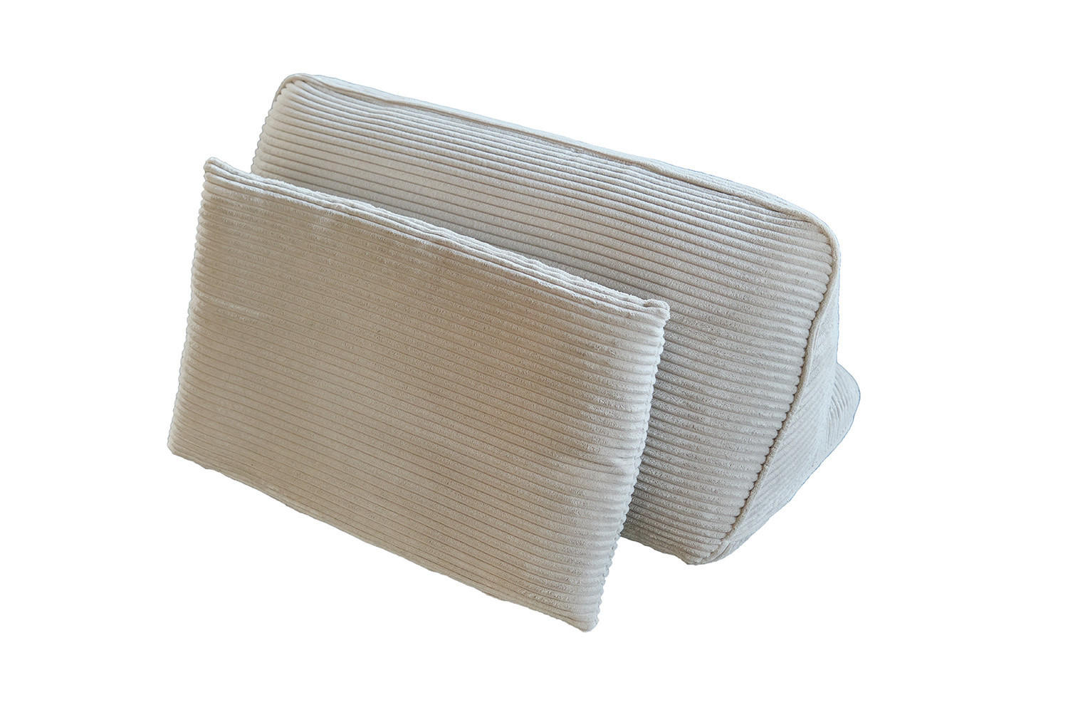 RÜCKENKISSEN WIOLO SOFT Hellgrau Cord - Hellgrau, Textil (83/46cm) - KAWOLA