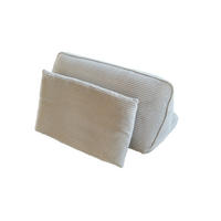 RÜCKENKISSEN WIOLO SOFT Hellgrau Cord - Hellgrau, Textil (83/46cm) - KAWOLA