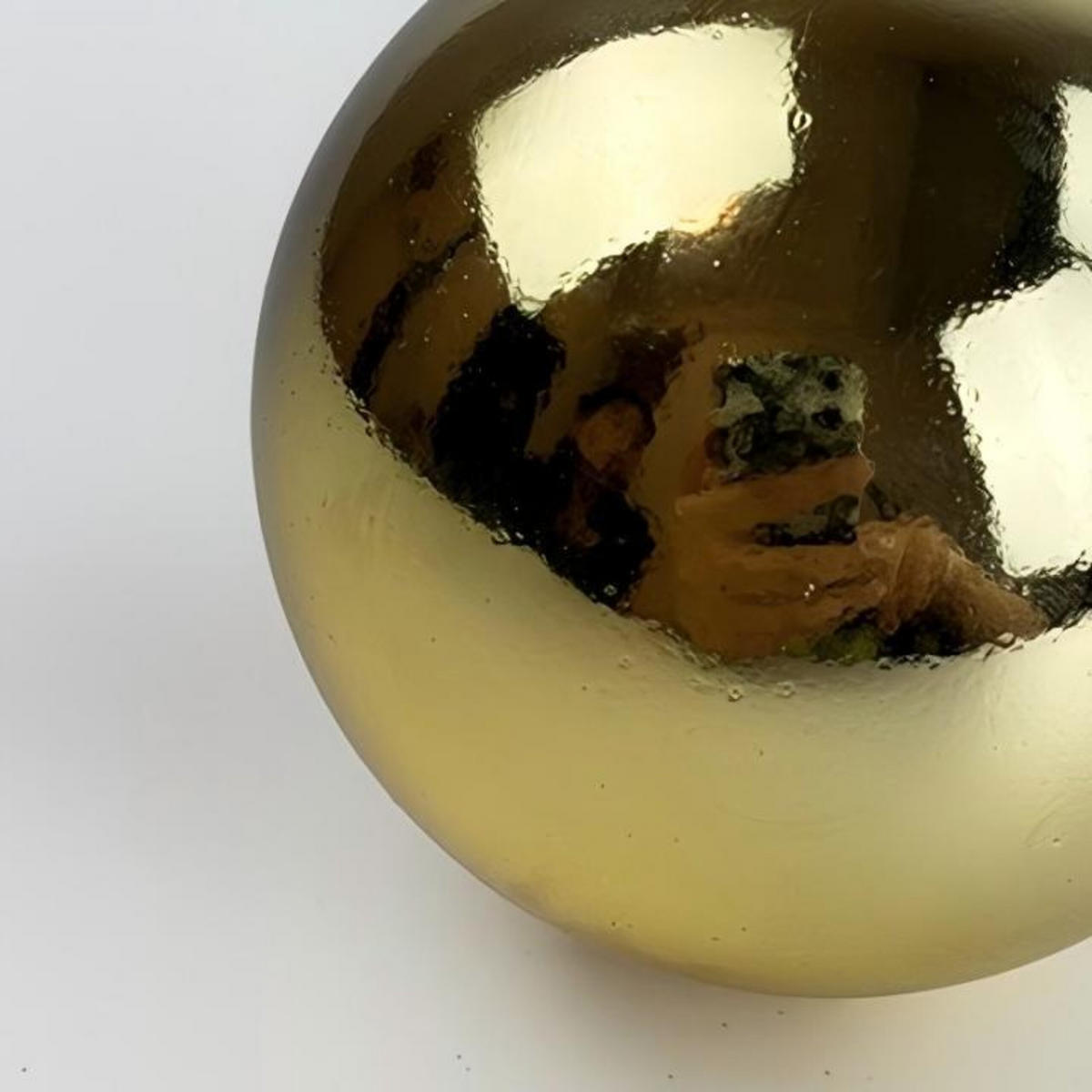 50XWEIHNACHTSKUGELN - Goldfarben, Kunststoff (6/7/6cm) - Relaxdays
