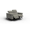 RELAXSOFA NORDEL 2-Sitzer, taupe - Taupe/Schwarz, Holz/Textil (150/80/105cm) - Courtois Laville