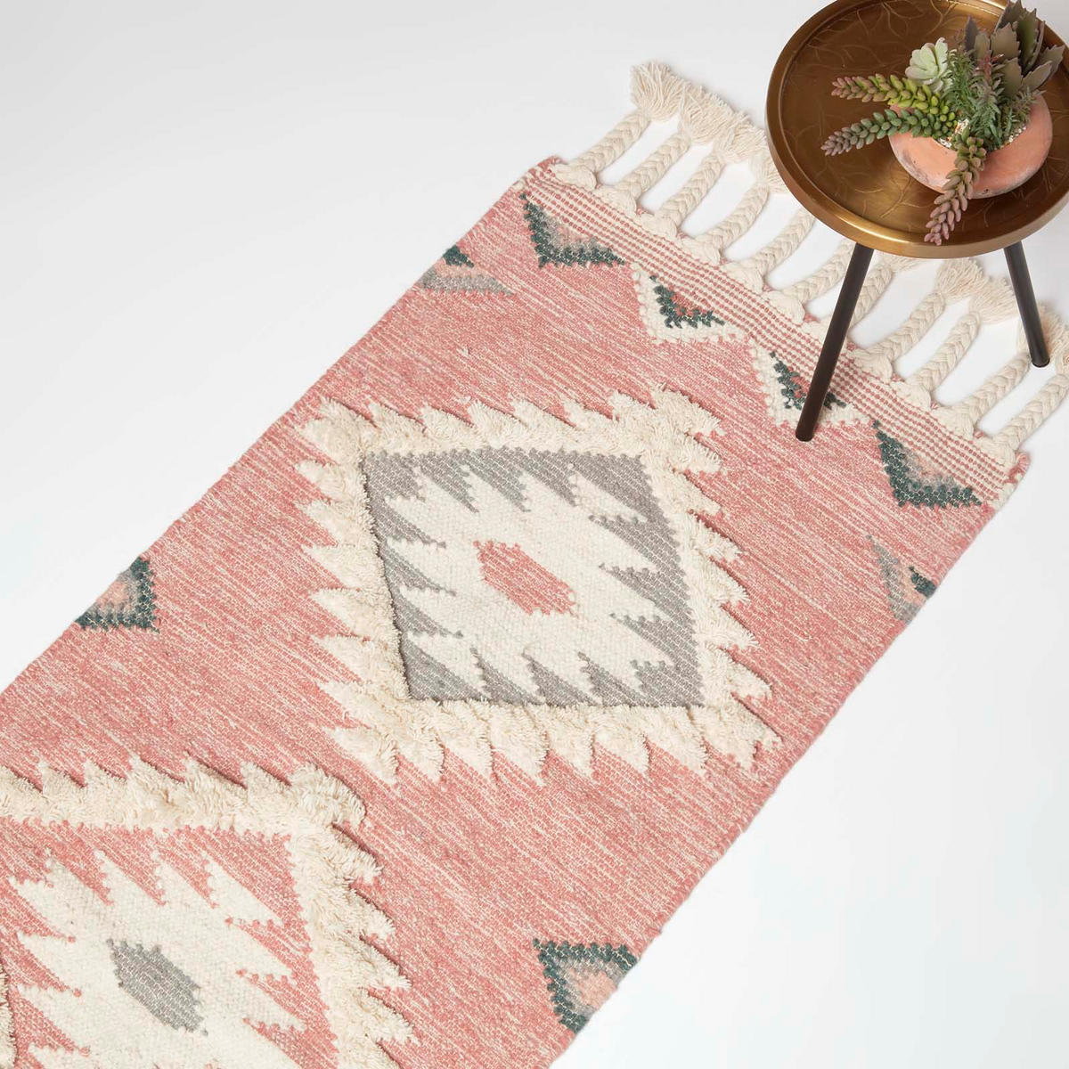 KELIM-TEPPICHLÄUFER Pali 66/200 cm - Multicolor, Textil (66/200cm) - Homescapes