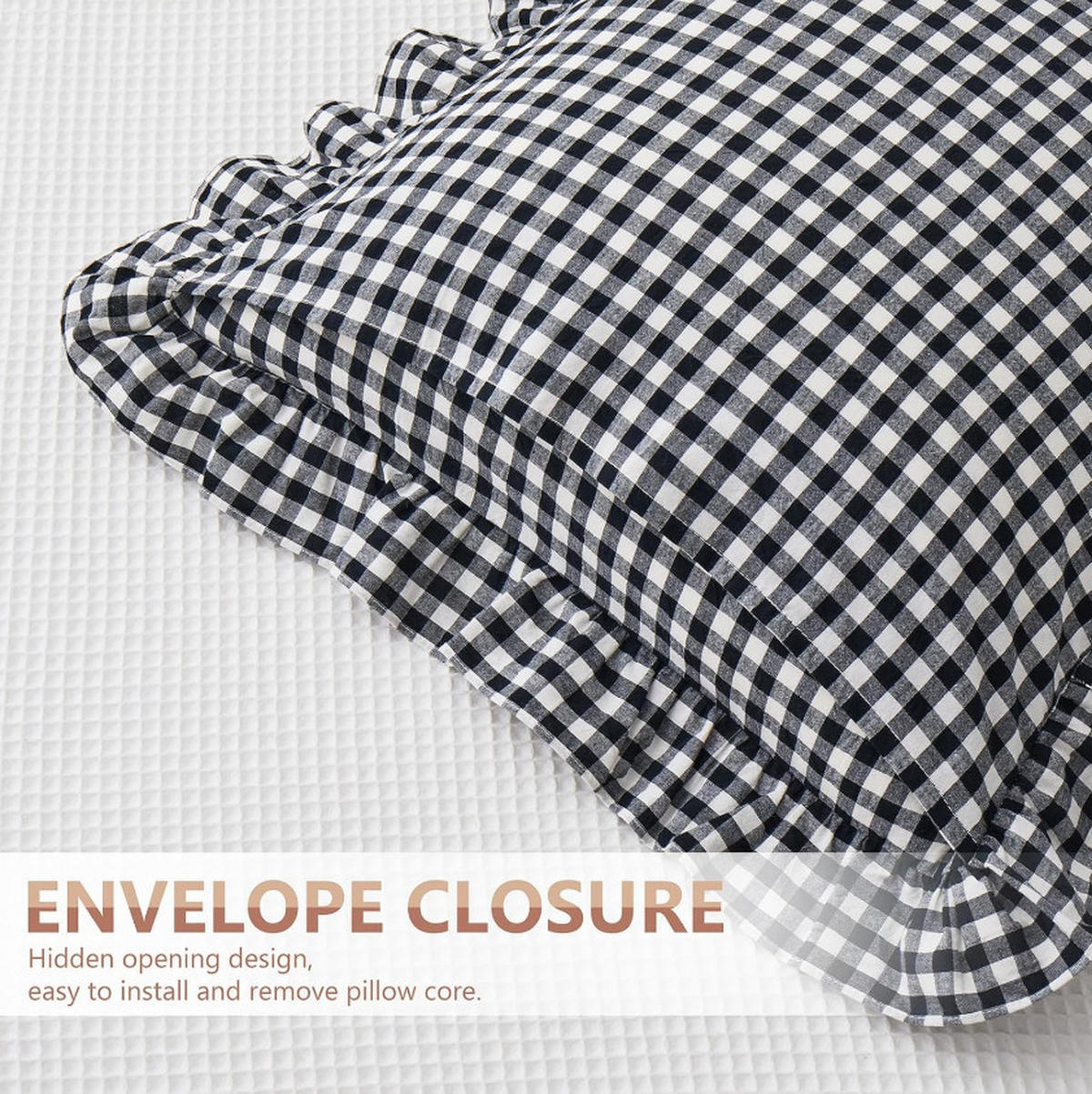 KISSENBEZUG – ohne Füllung – 45 x 45 cm – Schwarz - Schwarz, Textil (45/45cm)