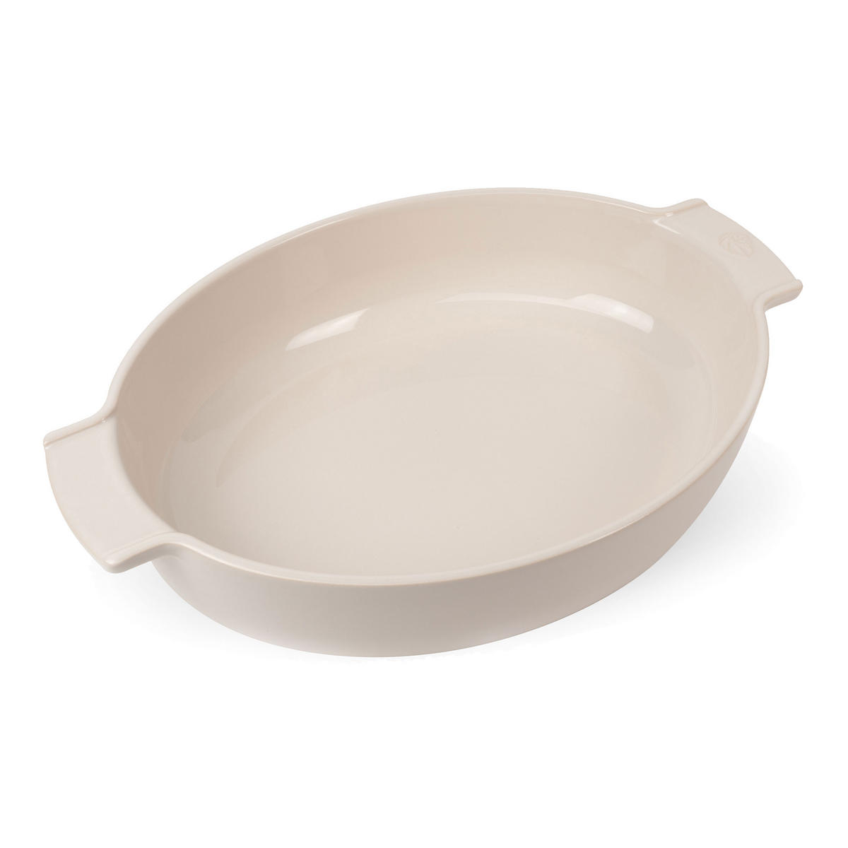 AUFLAUFFORM Keramik Appolia 40cm Oval Ecru Spülmaschinenfest - Weiß, Keramik (27.2/40/8.2cm) - PEUGEOT