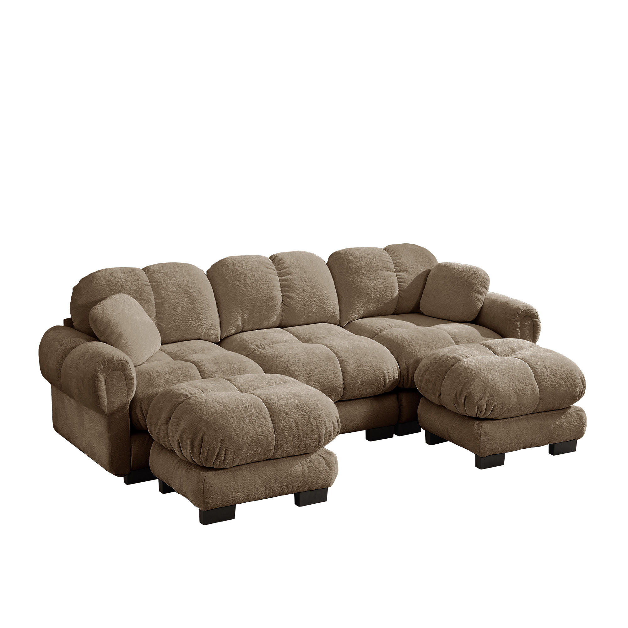 Meubliv Sofa Braun 149x90x260.1 cm