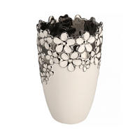 VASE Flosales 21x14 cm - Weiß, Stein (21cm) - home&you