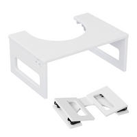 TOILETTENHOCKER - Weiß, Holz/Kunststoff (43/18/27.5cm) - Relaxdays