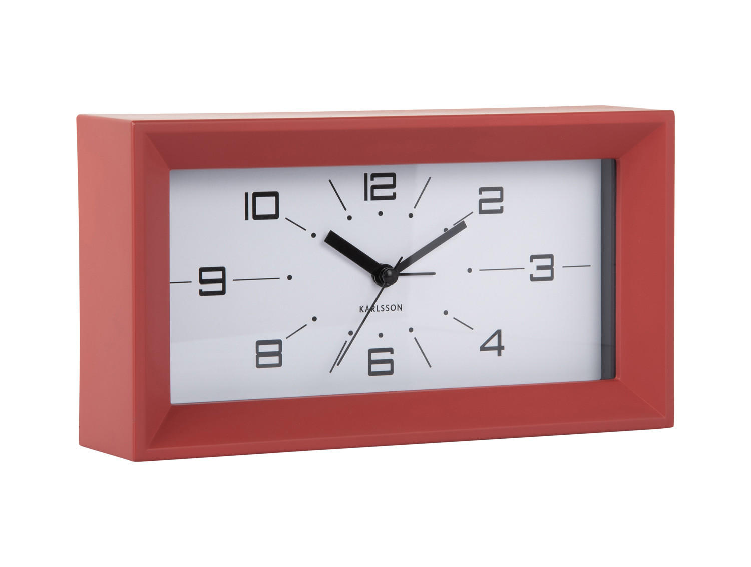 WECKER Lujo Rot 20.2/20.2/11.2 cm - Rot, Kunststoff (20.2/11.2/20.2cm) - Karlsson