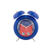 WECKER Peekaboo Cat 15.2/15.2/18.2 cm - Dunkelblau, Kunststoff (15.2/18.2/15.2cm) - Karlsson