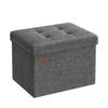 SITZHOCKER Monica - Dunkelgrau, Holzwerkstoff (32/31/40cm) - SONGMICS