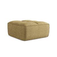 POUF Strukturstoff Stoff Gelb - Currygelb/Gelb, Kunststoff/Textil (80/43/93cm) - Makamii