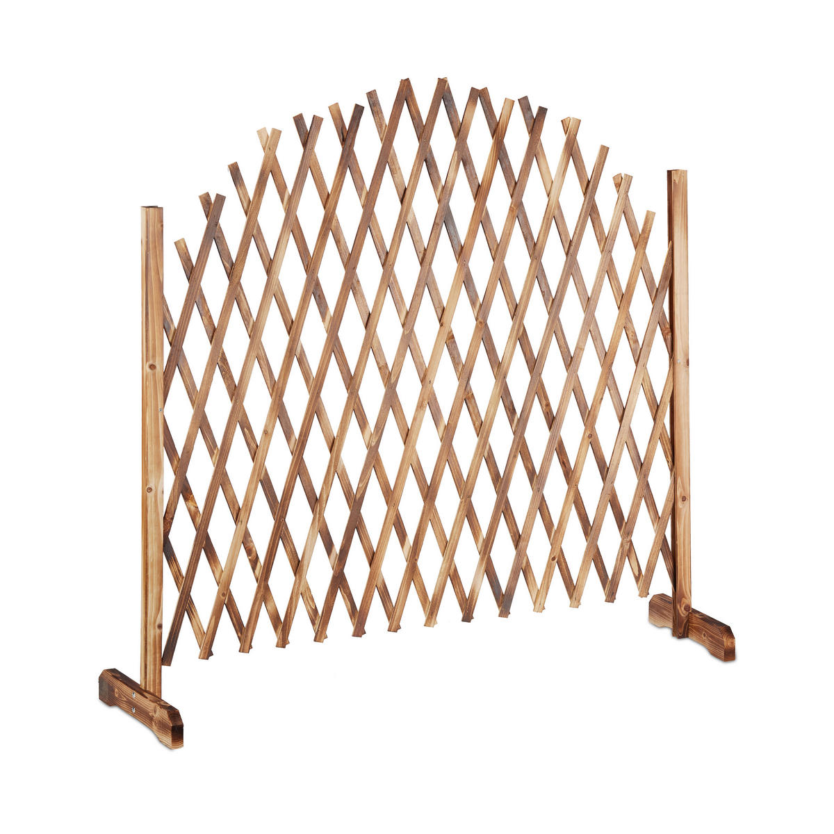 RANKGITTER - Hellbraun, Holz (200/98/30cm) - Relaxdays