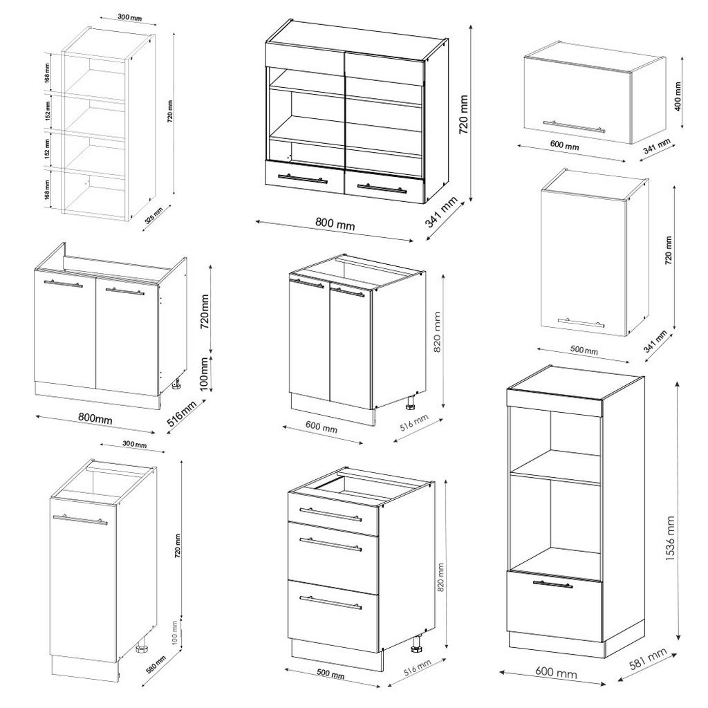 Thumbnail - Vicco Küchenzeile, Bordeaux, Anthrazit, Holzwerkstoff, Küchenblock,Rechteckig, 280x81.6x60 cm, Küchen, Küchenzeilen & Kü...
