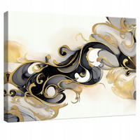LEINWANDBILD Abstrakt Modern Wohnzimmer 100x70 - Multicolor, Holzwerkstoff (100/70cm) - Wallarena